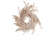 Feather wreath cream