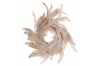 Feather wreath cream