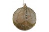 Glass ball shiny with bead deco