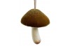 Velvet mushroom brown with glitters
