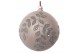 Glass ball champagne beaded silver bead leaf deco
