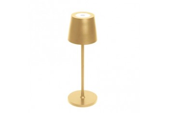 Dotyková stolní lampa s USB zlatá