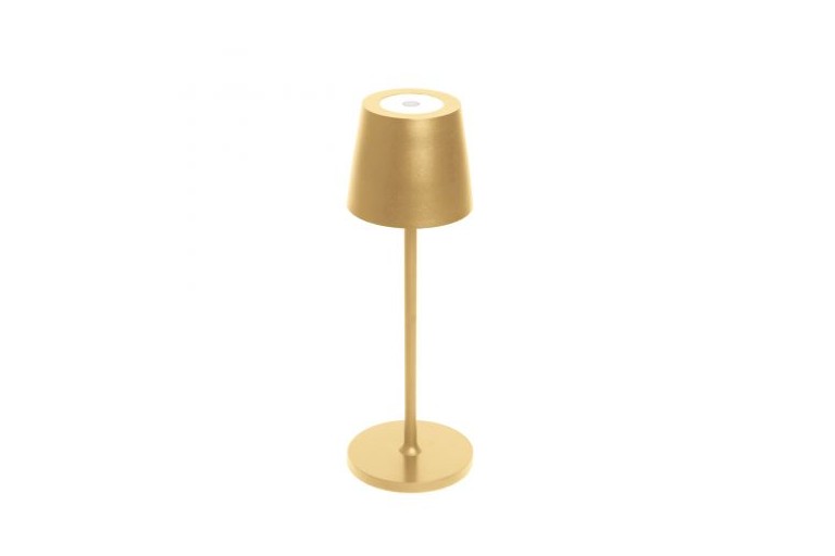 Dotyková stolní lampa s USB zlatá