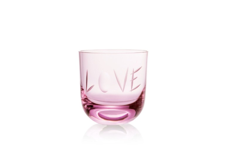 Sklenice Love II Pink