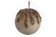 Velvet ball with beads and sequin top champagne