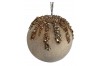 Velvet ball with beads and sequin top champagne