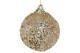 Skleněná koule průhledná se zlatými flitry