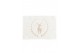 Linen placemat with a deer