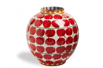 Vase Cherries Avorio