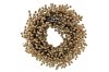 Věnec se zlatými a třpytivými bobulemi
