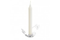 Candle holder BK. FLWR silver plated