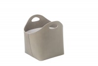 Kožený dekorační koš