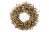 Věnec se zlatými a třpytivými bobulemi