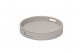 Polo round serving tray with handles S - taupe