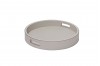 Polo round serving tray with handles S - taupe