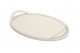 Form oval serving tray S - moka
