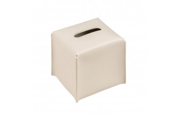 Amsterdam kožený box na kapesníky čtvercový