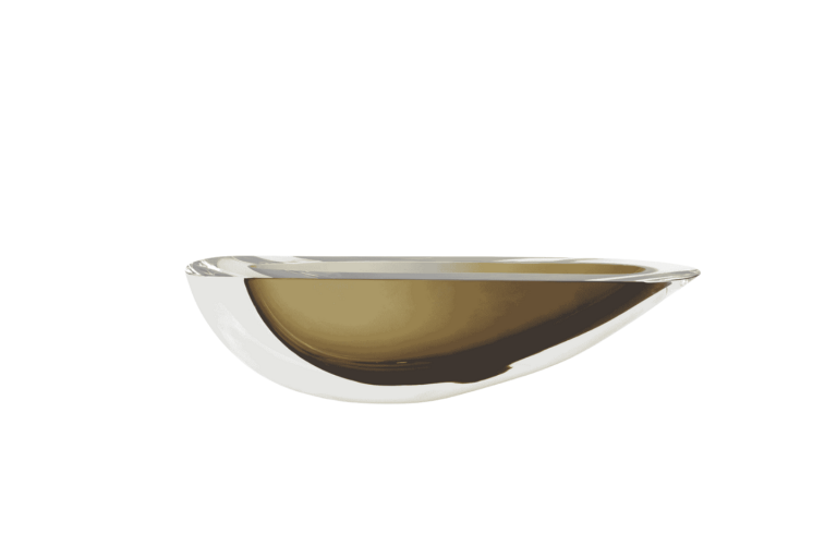 Canoe váza kouřová