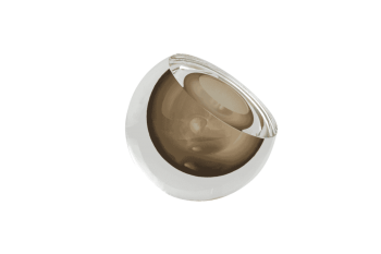 Drop váza ovál kouřová