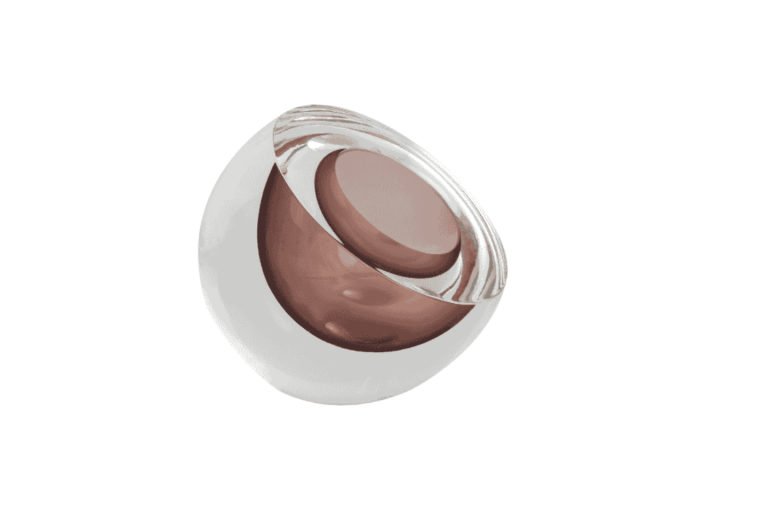 Drop oval vase - purple