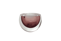 Drop flat sphere vase - purple