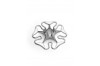Candle Holder The Rose - Silver plated